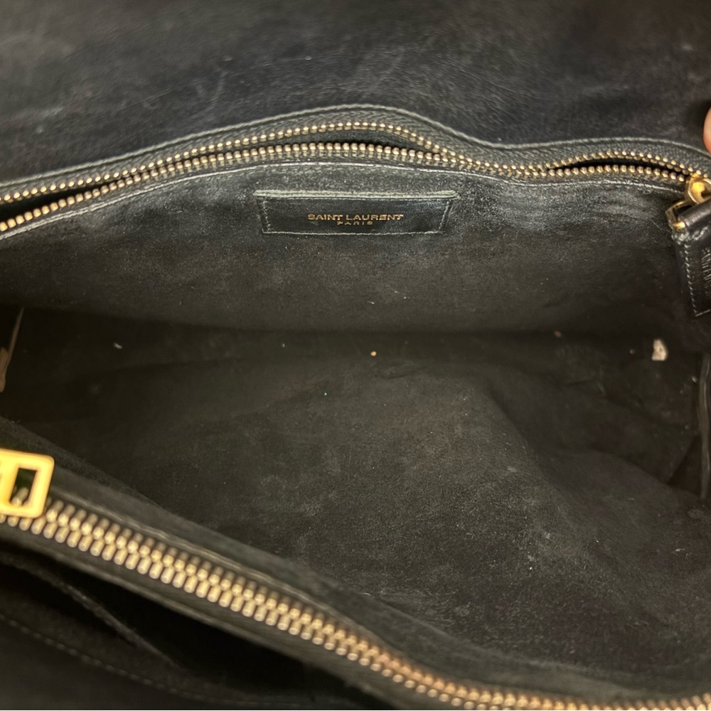 small sac de jour tote black saint laurent with duster - Picture 6 of 7
